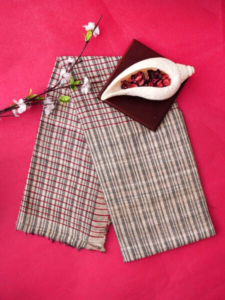 Silk Checkmate – Pure Handloom Raw Silk Saree