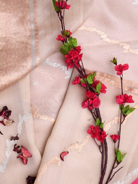 Women Saree- Peach