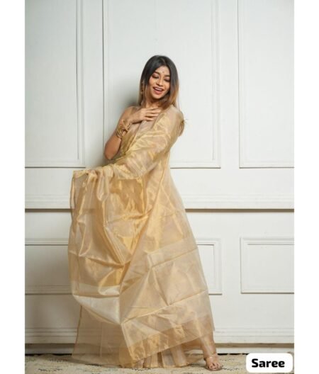 Women Beige Saree