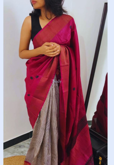 Pure Tussur Silk Saree